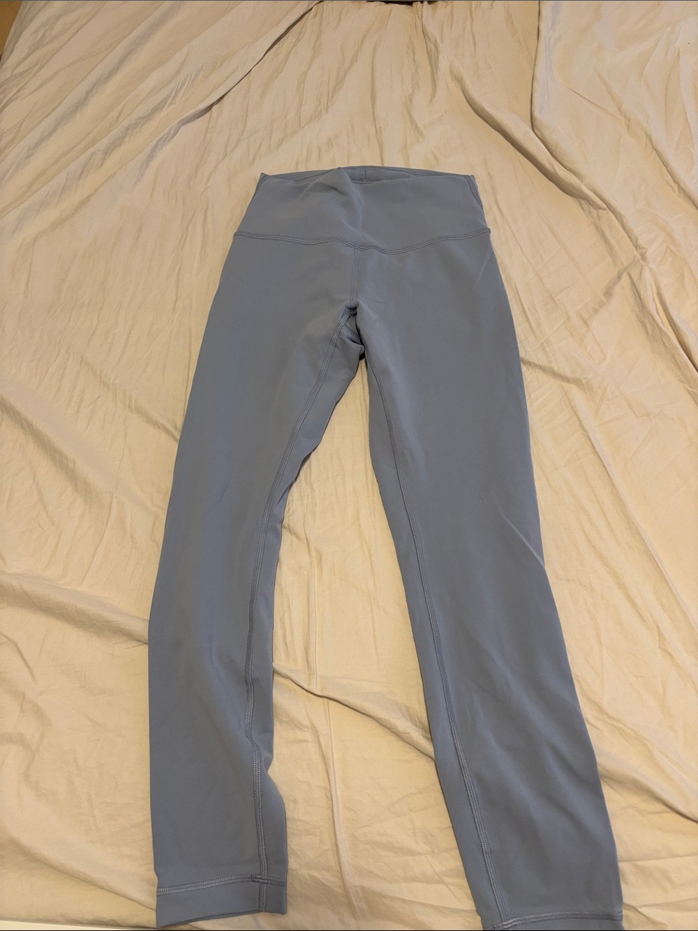 Like new- Lululemon wunder train 25” size 6 High-Waist Leggings - Light Blue